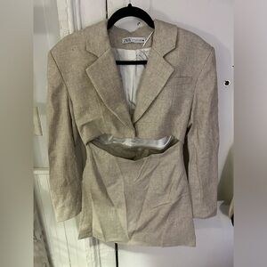 Zara blazer mini dress